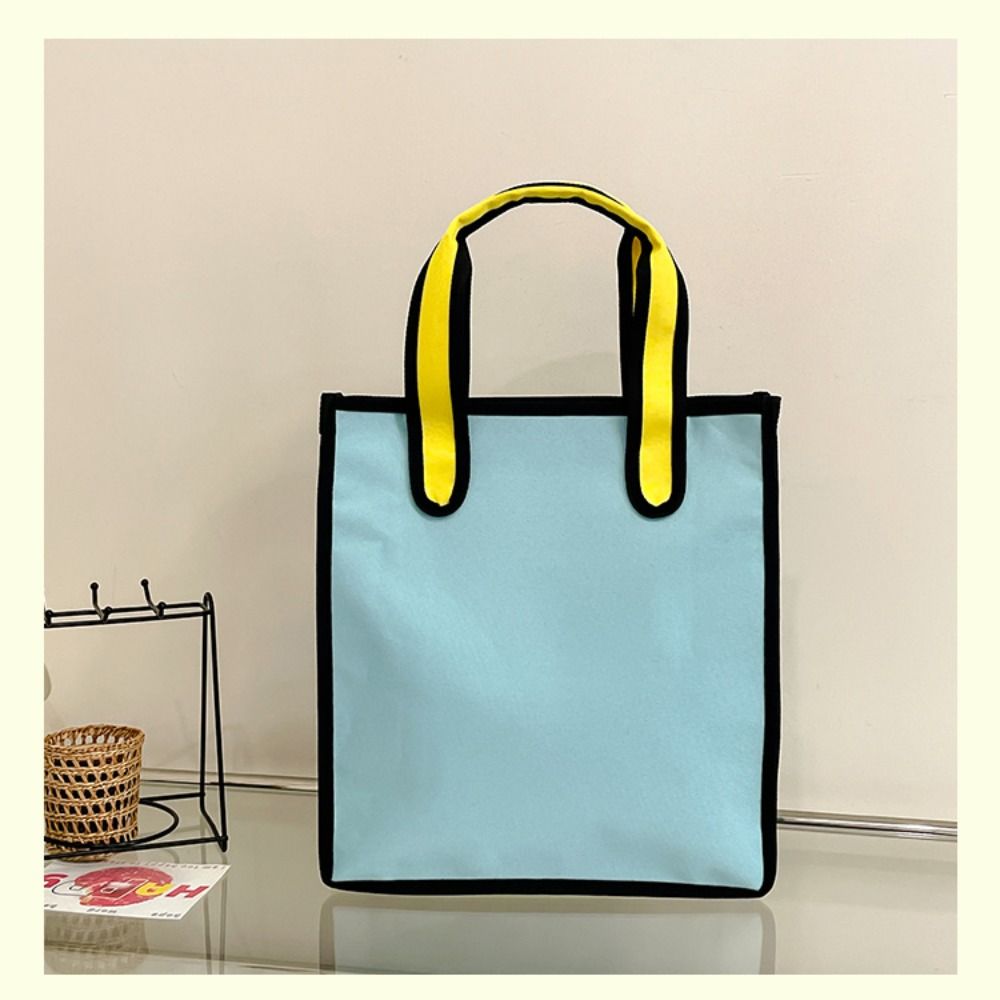 Canvas Comic Shoulder Bag Cartoon Graffiti Messenger Bag Simple 2D Anime Tote Bag  School