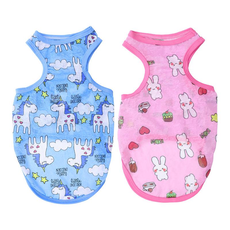 Pet Small and Medium-sized Dogs, French Bullfighting Cats, Teddy Bichon Frises, Dog Clothes, Spring and Summer Sun Protection and Cooling Vests