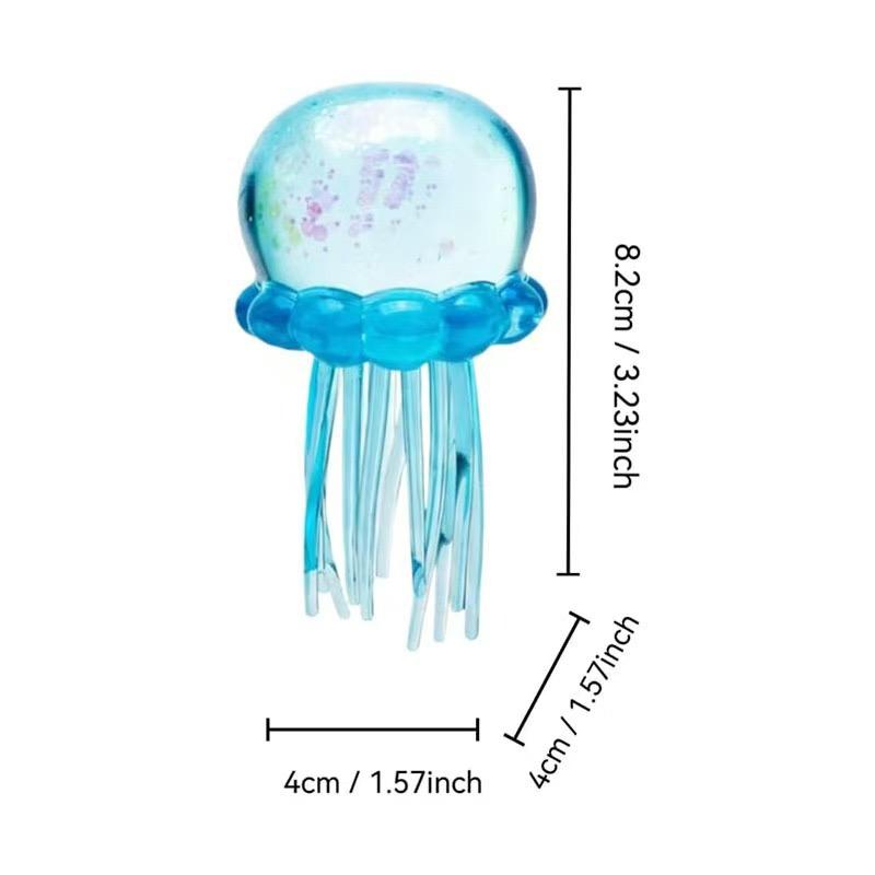 Jellyfish Model Indoor And Outdoor Squeezing Toy Blind Box Simulation Jellyfish Pressure Ball Soothing Plush Toy Office Gift