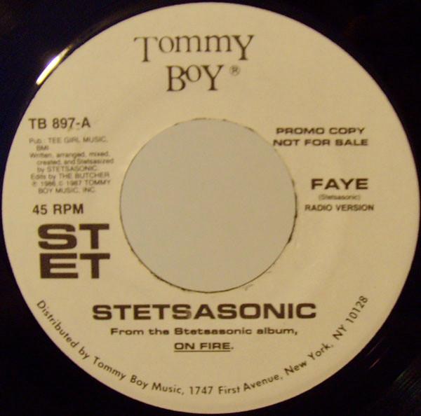 

7inch Record STETSASONIC - Faye TB897PROMO Tommy Boy 1987 US Rap & Hip-Hop/R&B Used
