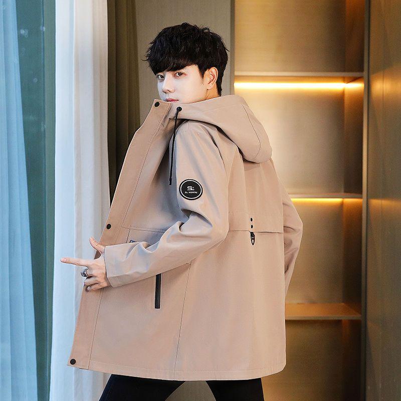 Autumn and Winter Men's Thick Coat Korean Edition Trendy Workwear Jacket Windbreaker Trendy Brand Men's Jacket