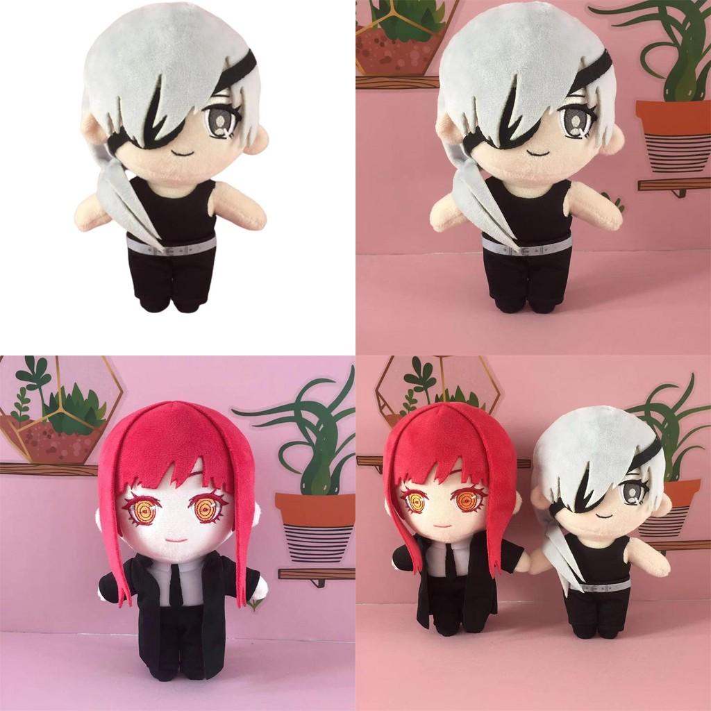 Male And Female Makima Plush Doll From Animation Chainsaw Man Series