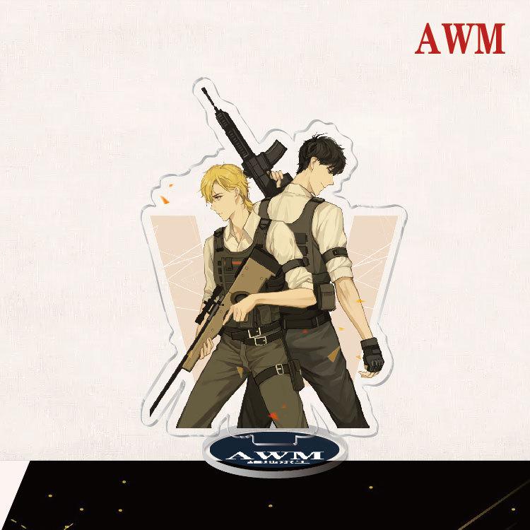 

Игровая аниме-акриловая подставка для персонажей, акриловая подставка для фигурки, модель, окрашенный декор стола, орнамент, подарок