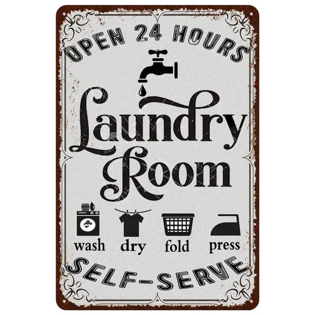 Vintage Metal Tin Signs Plaque Laundry Room Man Cave Home Cafe Bathroom Club Bar Wall Decor Retro Iron Painting Art Posters