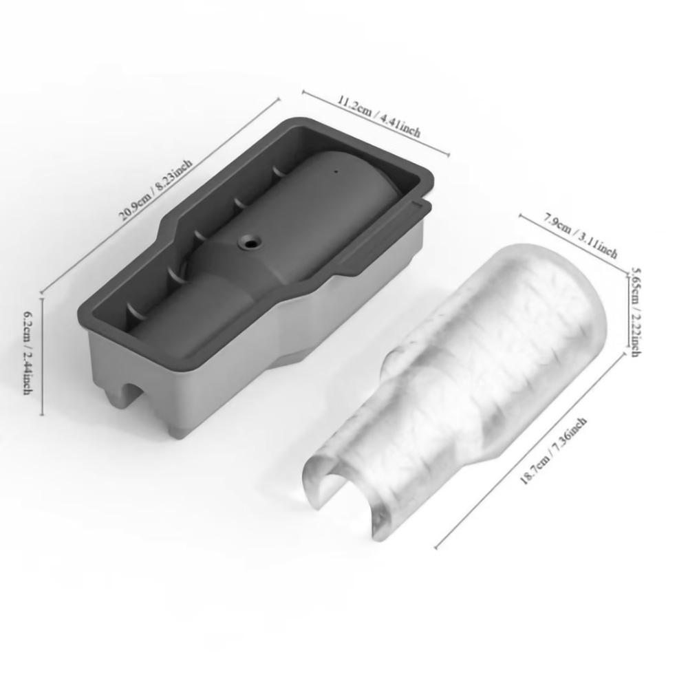 Best Gift Tumbler Ice Mold Silicone Ice Molds for Cup Cylinder-Shaped Ice Tray for Water Bottles Stanley Cup Accessories