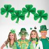 5Pcs Green Clover Honeycomb Hanging Pendant Paper Honeycomb Hanging Ornament  for Home