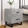 Nightstands 2 Pcs Concrete Grey 40 X 35 X 47.5 Cm Particleboard