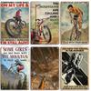 Artisian Cycling Metal Sign Bicycle Tin Plaque Bike Decorative Poster Wall Decor Garage Bar Pub Club Hotel Cafe Kitchen Home