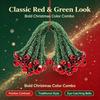 5/10Pcs Reusable Plastic Christmas Garland Ties With Bells - Twistable Bell Decorations Suitable For Banister, Stairs, Railing