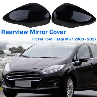 Kryt zrcátka Krytky bočních zrcátek Pasují na Ford Fiesta MK7 2008 - 2017 Lesklá černá Náhradní díl