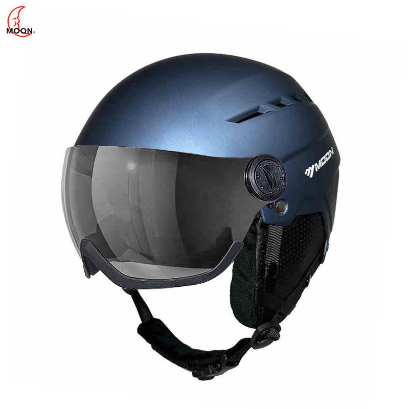 

Унісекс шолом для лиж та сноуборду з інтегрованою маскою L темно-синього кольору