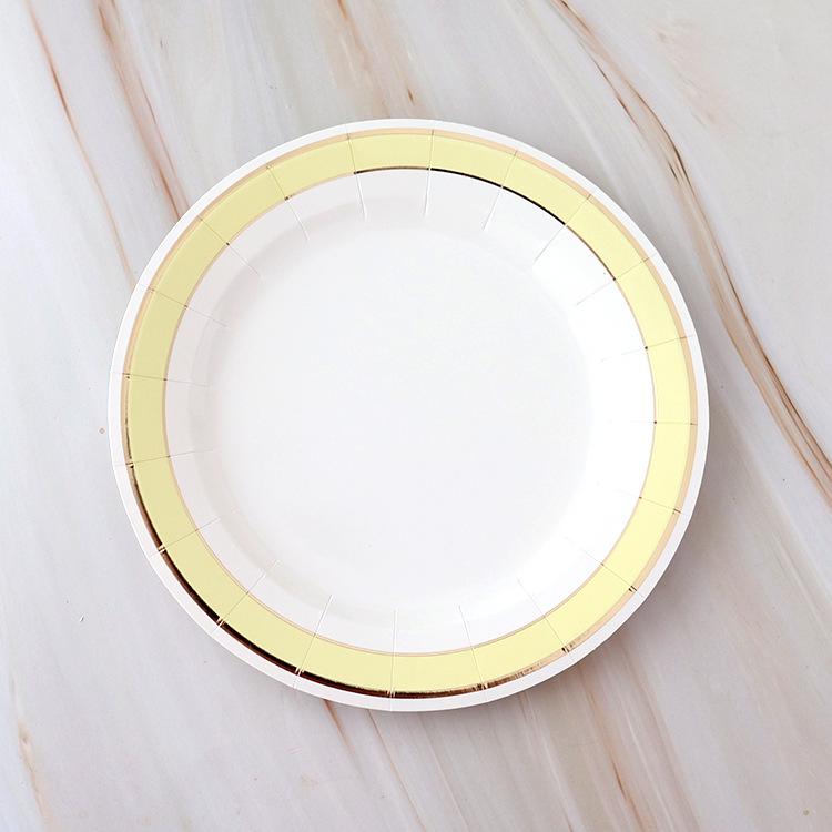 Kindergeburtstag Einweg-Papp-Dessertteller für Party und Picknick