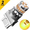2PCS 3157 LED Amber Yellow Front Turn Signal Parking DRL Side Marker Light Bulbs