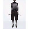 CS Spring/Summer New Women's Clothing Fashion Wind Minimalist Long Sleeve Casual Version Boat Neck Striped T-shirt Top 1282811
