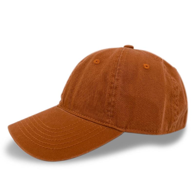 Premium Washed Cotton Duckbill Baseball Cap: Soft, Sunshade, Distressed Embroidery