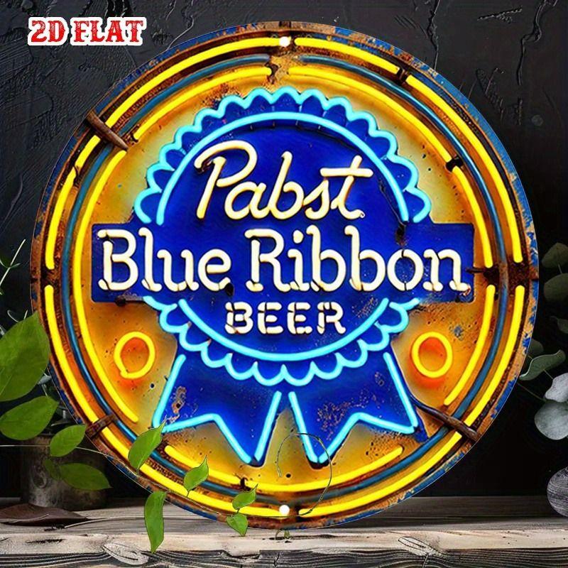 Retro Girl Tin Metal Logo Round Painting for Bar Restaurant