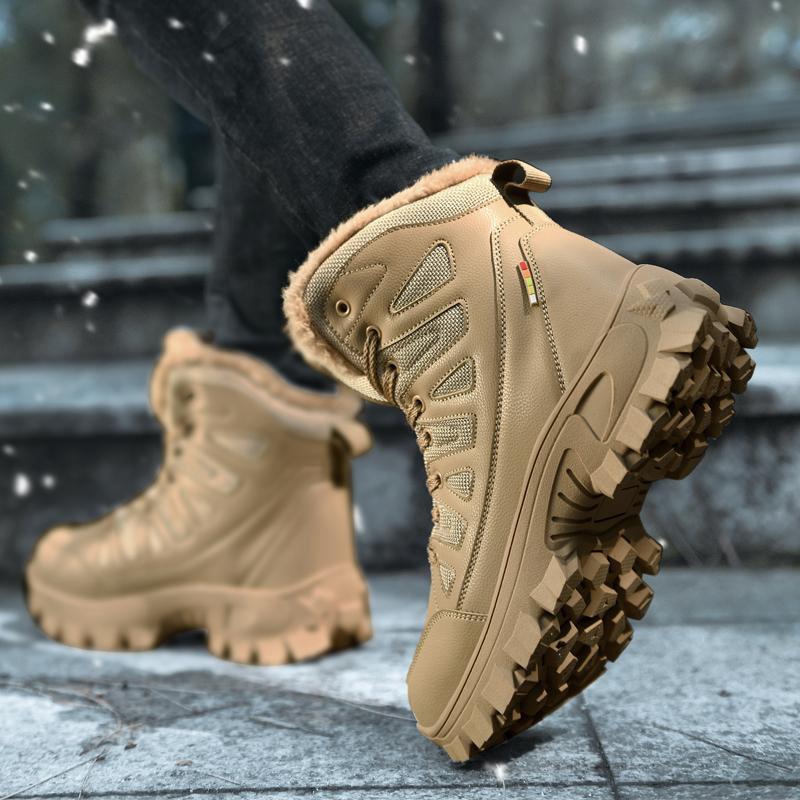 39-48 Plus Size Russian Style Winter Boots Waterproof Outdoor Ankle Boots For Men Snow Boots High Men Footwear