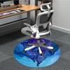 1PC Wolf Pack Office Round Area Rug, Mat Suitable For Office, Under Office Chairs Bedroom Living Room Home Decor, Room Deco