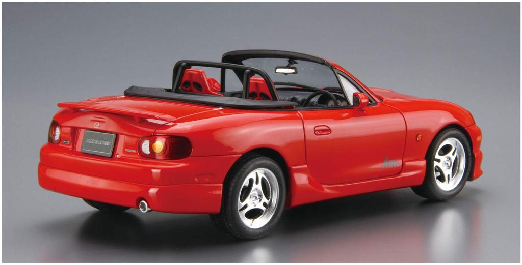 Aoshima Bunka Kyozai Scale The Tuned Car Series 61 Mazda Mazdaspeed NB8C Roadster 1999 Plastic Model 1/24 No. A-Spec