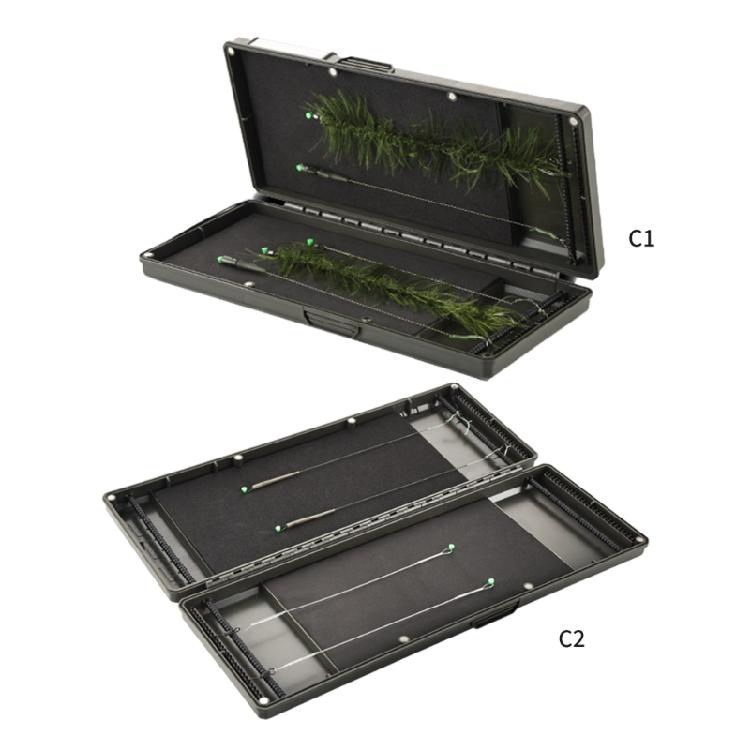 Fishing Tackle Box Secure Magnet Closure Container Box Fishing Rig Line Hook Storage Case Organizers Tray Portable