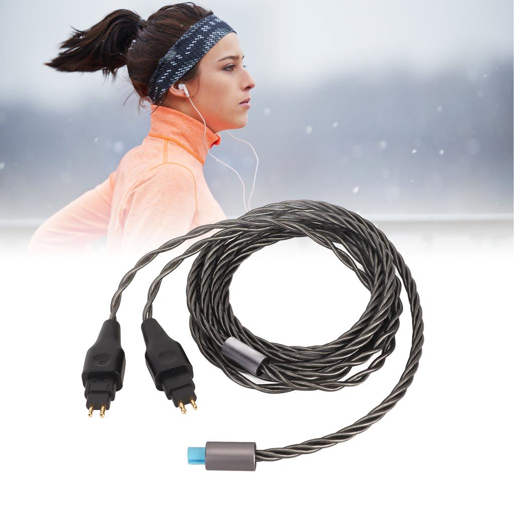 2Pin Sound Cable 3 in 1 Silver Plated Copper Cable Replacement for HD650 HD660S HD6XX HD600 HD660 HD580 HD535 HD545