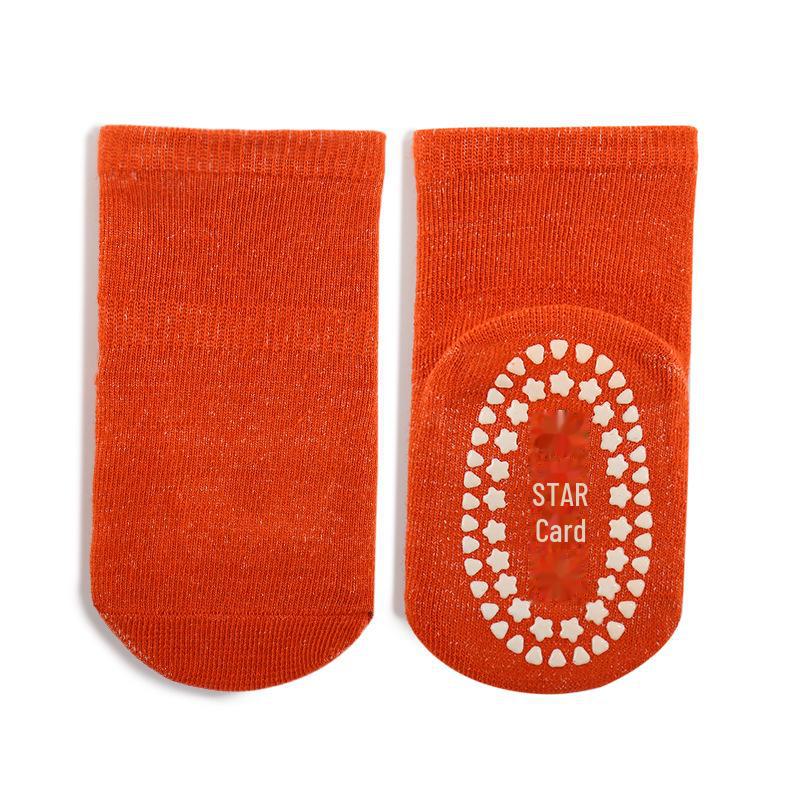 

Носки для малышей Spring Anti-Slip Floor Socks – носки для раннего обучения малышей средней длины для прыжков на батуте для мальчиков L (3-5 years) for 13-15cm foot оранжевый