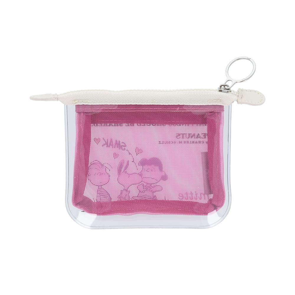 Stationery Snoopy Clear Pouch Mitte PEANUTS American Style Pink S2335565 Sun-Star