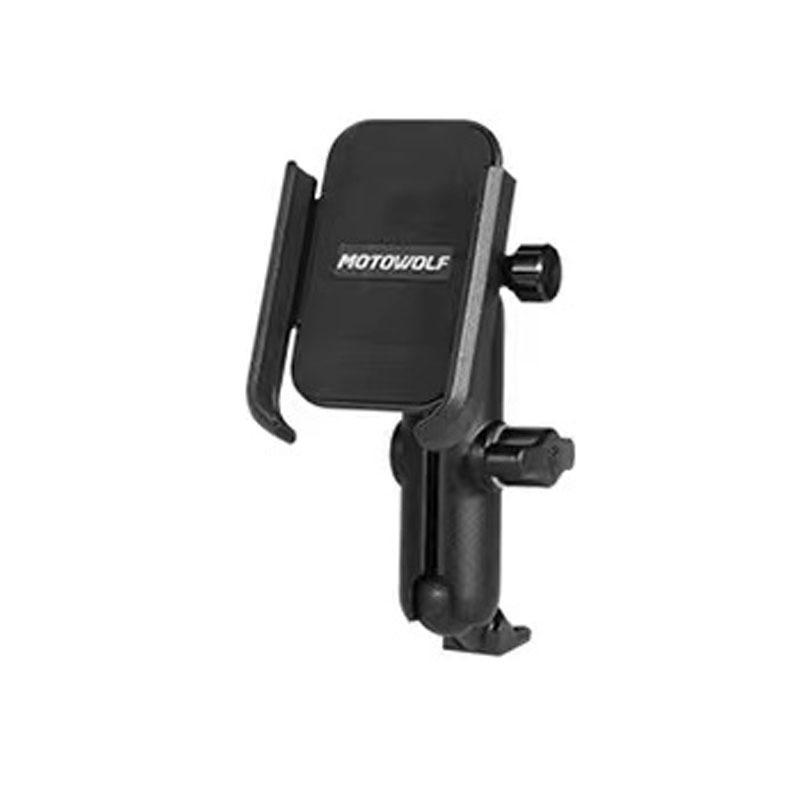 1Pcs Motorcycle Cellphone Holder Aluminum Alloy / Universal 360Celsiusycling Rotating Mobile Phone Stand