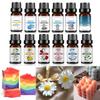 10 مل زيت عطري نباتي عضوي 33 نكهة DIY العلاج بالروائح بلاستر شمع صابون صنع زيت عطر رائحة للموزع نوم