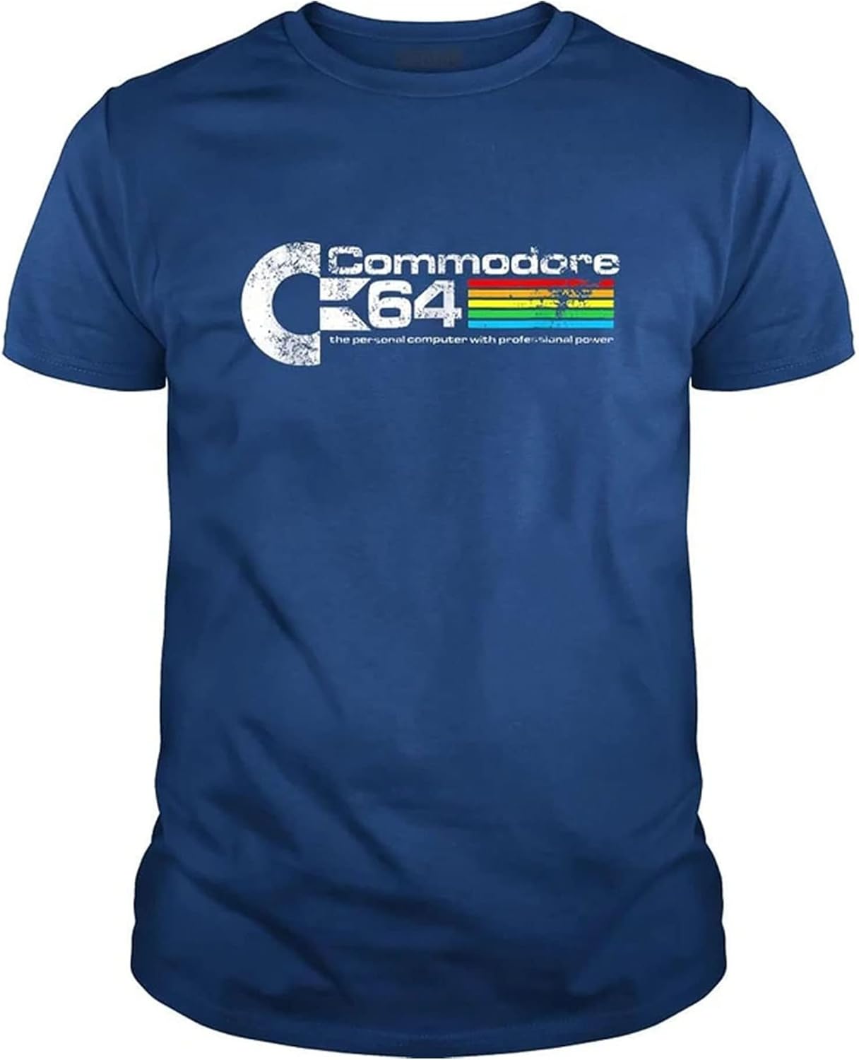 

BustedTees Commodore 64 Shirt Retro Vintage Classic Gaming Mens and Womens T-Shirt S разноцветный