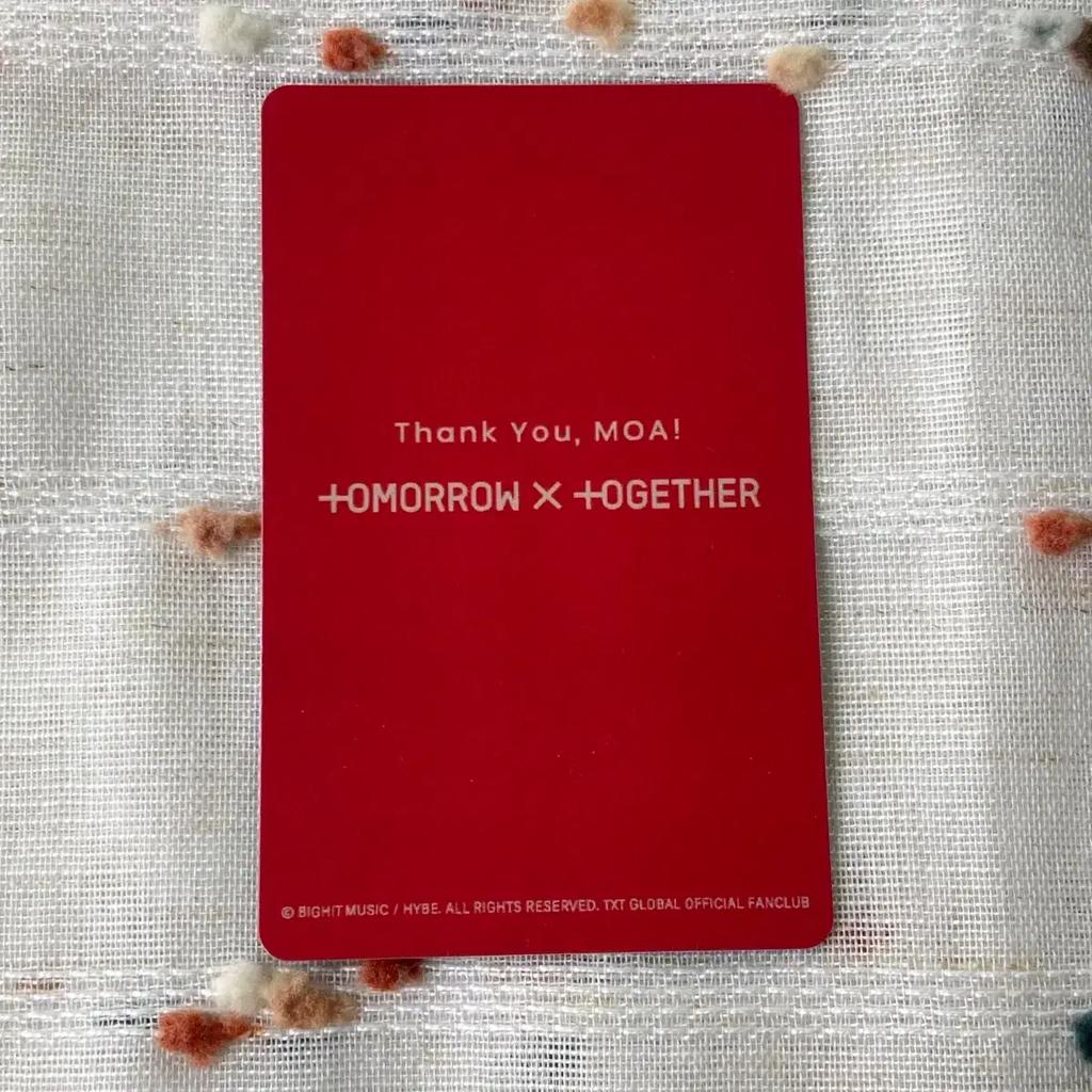 TOMORROW X TOGETHER Tsubato Zone Fan Live Pokamo Zone Soobin Photocard