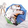 1pc Tiger Cubs Automatic Open/Close, Foldable Compact Umbrella with 8-Rib Shaft, Perfect Gift For Men And Women, Casual Style, Vibrant Motif