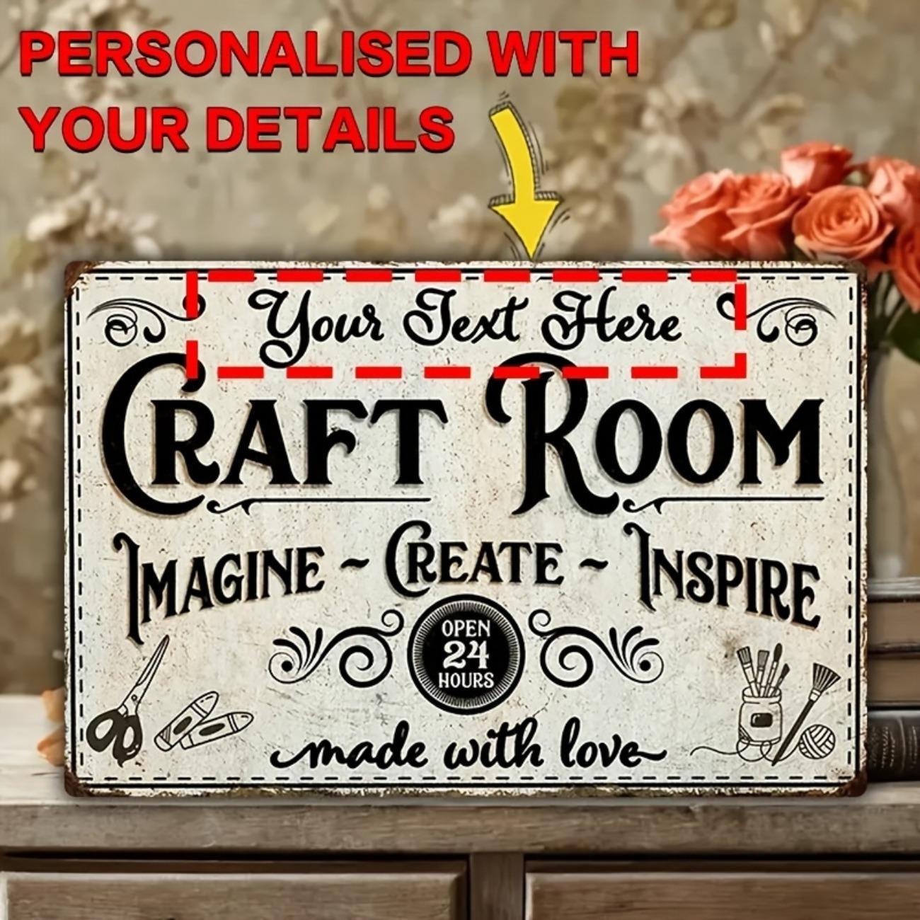 

1pc Personalized Custom Name Metal Sign Home Decor Decorative Wall Art Dustproof Water Resistant белый