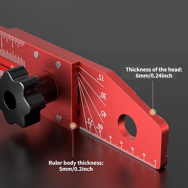 Export-type Line T-square Aluminum Alloy Multi-functional Woodworking Combination Can Move Angle Square Angle T-square