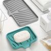 1PC Self Draining Soap Bar Holder Silicone Kitchen Sink Soap Dish Sponge Tray Caddy Organizer for Dish Soap Dispenser