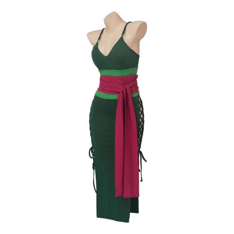 One Piece Zoro Cosplay Costume Genderbend Wano Country 2 Years Later Anime Roleplay Outfit