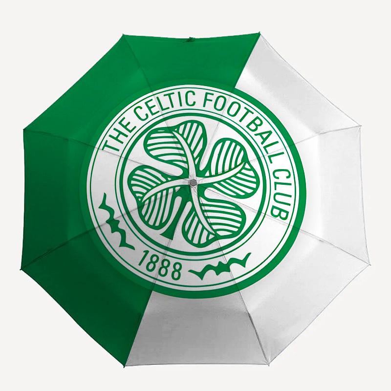 Celtic Football Club, 1888 Automatic Opening and Closing, 8 rib Structure Portable Umbrella, Suitable for Men and Women in All Seasons  Perf