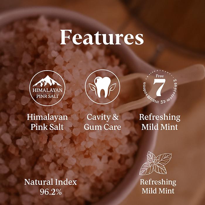 2080 Pure Salt Toothpaste - Pink Mint Scent