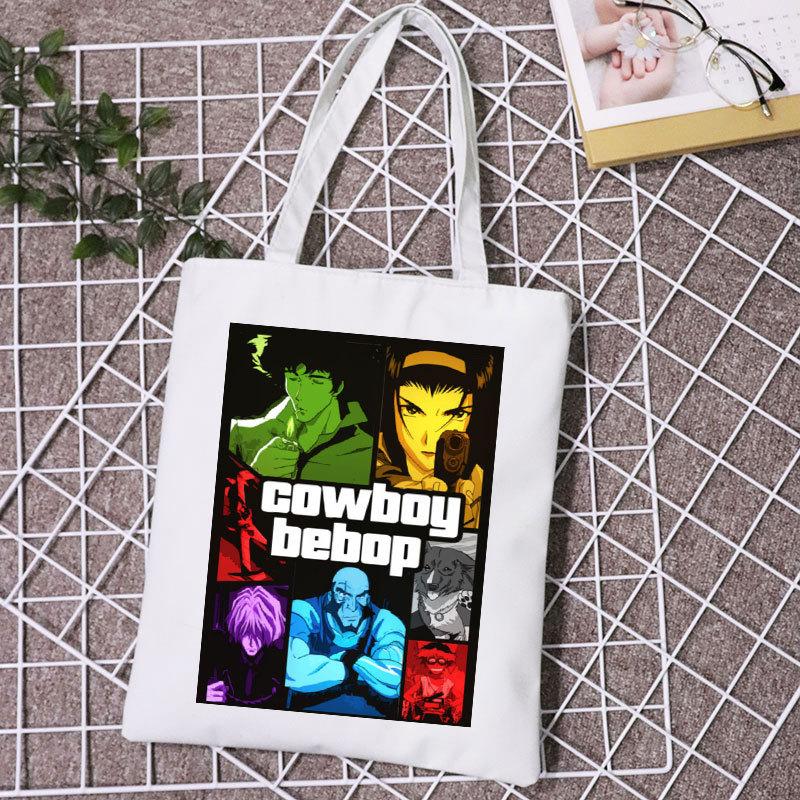 Мультяшная холщовая сумка Сумка-тоут Сопутствующие товары Холст white 1