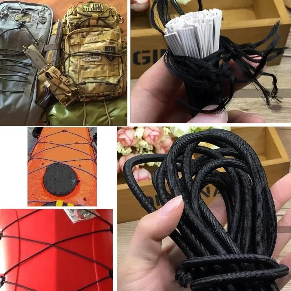 DIY Rubber Bands Elastic Band Sewing Accessories Clothing Straps Elastics Rope Black Crafts High Quality 3/4/5/6/8MM Apparel