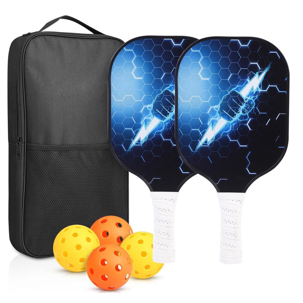 Pickleball-Schläger aus Kohlefaser-Wabenstruktur für Outdoor-Sportarten