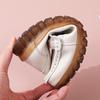 Spring and Autumn Large Size Flat-bottomed Doudou Shoes Women's Casual Soft-soled Mom Shoes Non-slip Doudou Shoes Leather Shoes Women