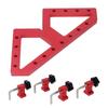 Adjustable Right Angle Positioning Clamp W Type Aluminum Alloy Woodworking Auxiliary Fixture