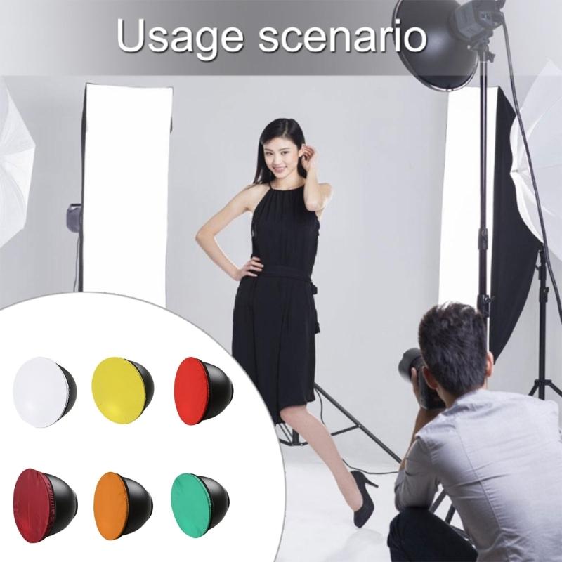 18cm/7inch Soft Diffuser Lamp Cover Cloth Diffuser Strobe Reflectors Lamp Sock for Flashing Light Dish Photography Studio