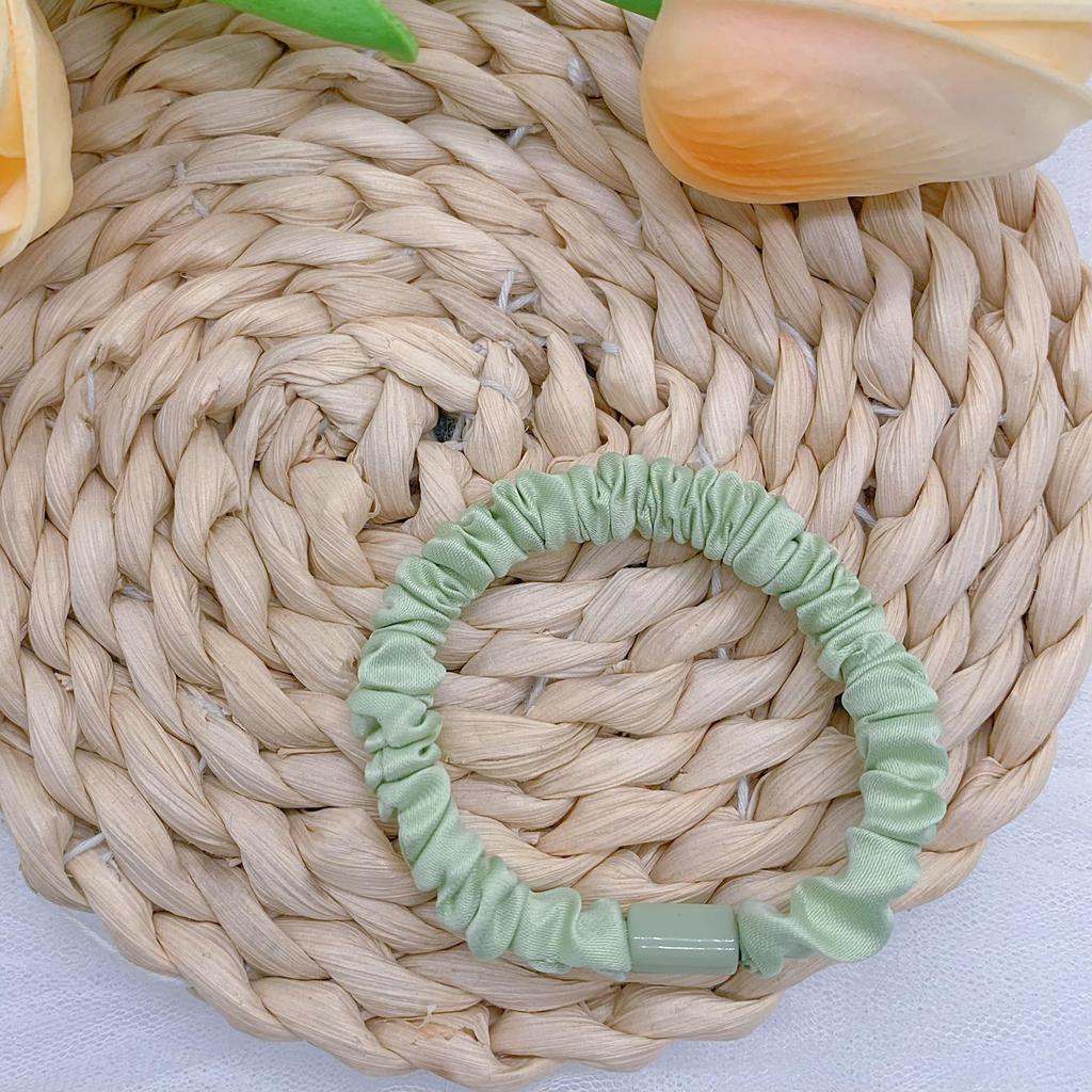 Cream High-Elastic DIY Hair Tie with Adhesive Accessories