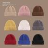 Large Size Face Slim Hat for Women Autumn and Winter Solid Color Thick Knitted Hat  Cold Proof and Versatile Ear Protecting Wool Hat for Men