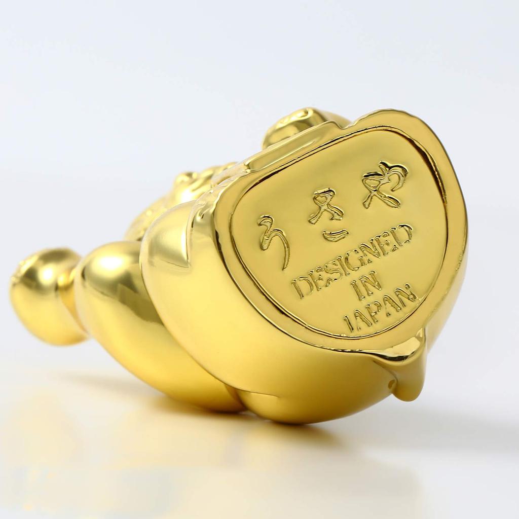 Usaya Original Design In Gold or Heavyweight Maneki-neko (Lucky Cat) Platinum, (Gold)