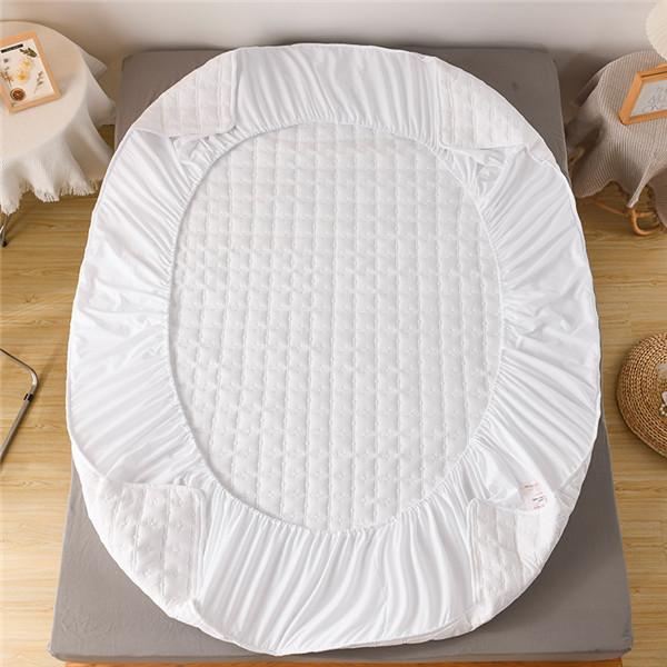 Waterproof Mattress Pad Protector Comfortable Fitted Sheet Thicked Quilted Fitted Bed Sheet Breathable Mattress Pad Topper Cover
