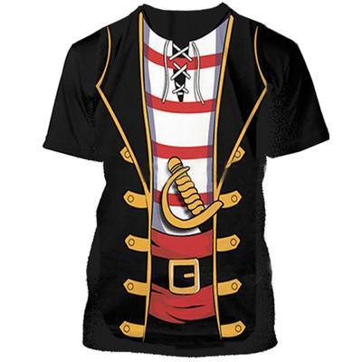Vasaros vyriški marškinėliai su 3D spaudiniu, apvalia iškirpte, trumpomis rankovėmis, madingi vaidmenų žaidimų drabužiai, super gatvės stiliaus viršus T-shirt 5755