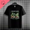 Funny I Rescue Plants Trappedin The Store Plant Lover Plantaholic Graphic Tshirt Pure Cotton Short Sleeve Casual Tshirt